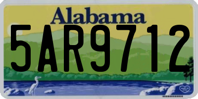 AL license plate 5AR9712