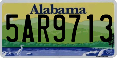 AL license plate 5AR9713