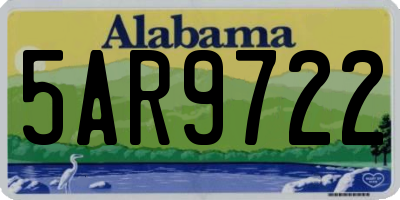 AL license plate 5AR9722