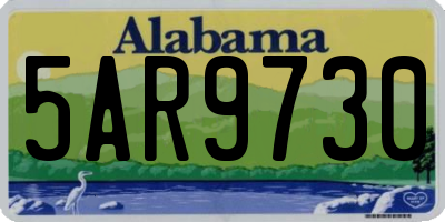 AL license plate 5AR9730