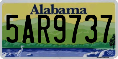 AL license plate 5AR9737