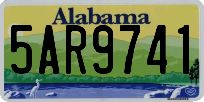 AL license plate 5AR9741