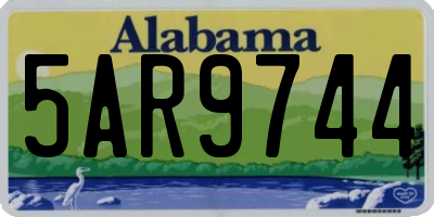 AL license plate 5AR9744