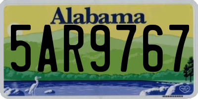 AL license plate 5AR9767