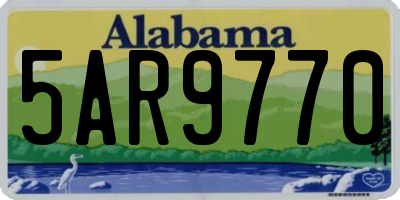AL license plate 5AR9770