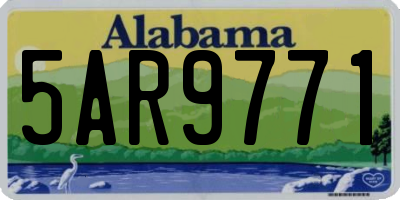 AL license plate 5AR9771