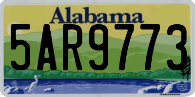 AL license plate 5AR9773