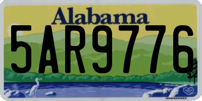 AL license plate 5AR9776