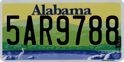 AL license plate 5AR9788