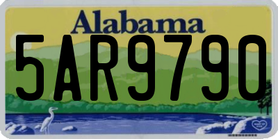 AL license plate 5AR9790
