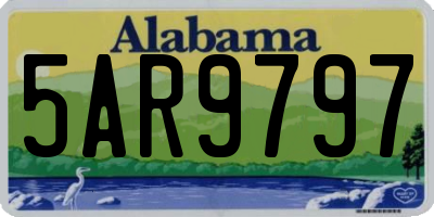 AL license plate 5AR9797
