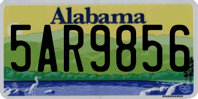 AL license plate 5AR9856
