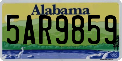 AL license plate 5AR9859