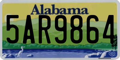 AL license plate 5AR9864
