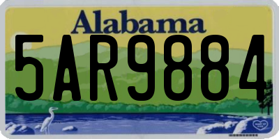 AL license plate 5AR9884