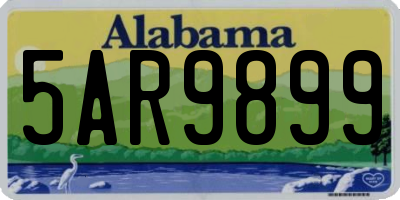AL license plate 5AR9899