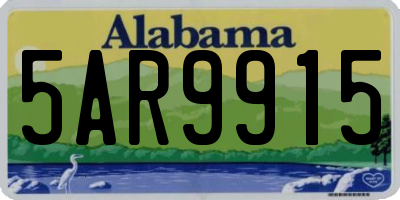 AL license plate 5AR9915