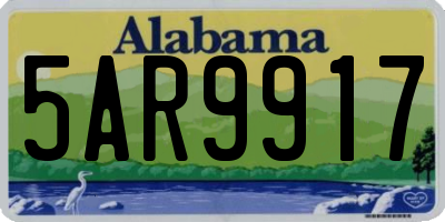 AL license plate 5AR9917