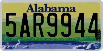 AL license plate 5AR9944