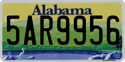 AL license plate 5AR9956