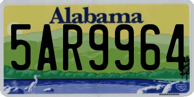 AL license plate 5AR9964