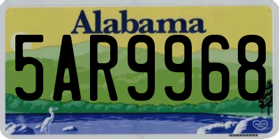 AL license plate 5AR9968