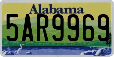 AL license plate 5AR9969