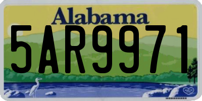 AL license plate 5AR9971