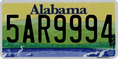 AL license plate 5AR9994