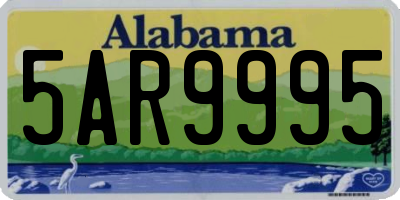 AL license plate 5AR9995