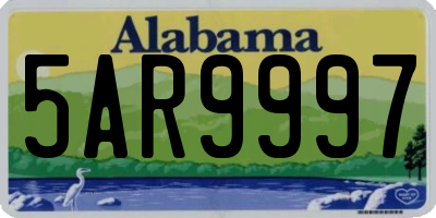 AL license plate 5AR9997