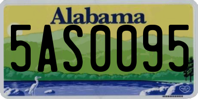 AL license plate 5AS0095
