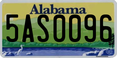 AL license plate 5AS0096
