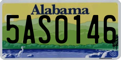 AL license plate 5AS0146