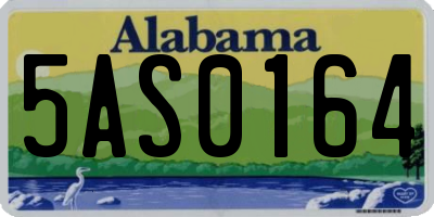 AL license plate 5AS0164