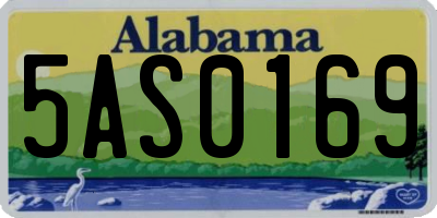 AL license plate 5AS0169