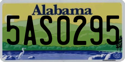 AL license plate 5AS0295