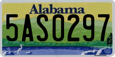 AL license plate 5AS0297