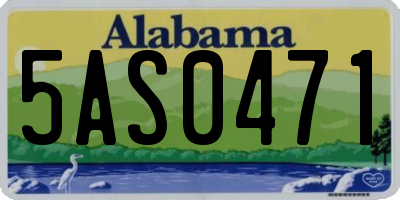 AL license plate 5AS0471