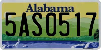AL license plate 5AS0517