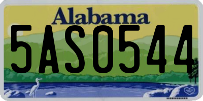 AL license plate 5AS0544