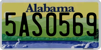 AL license plate 5AS0569