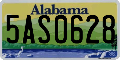 AL license plate 5AS0628
