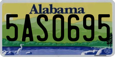 AL license plate 5AS0695