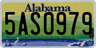 AL license plate 5AS0979