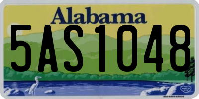 AL license plate 5AS1048