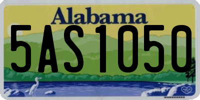 AL license plate 5AS1050