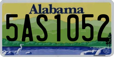 AL license plate 5AS1052