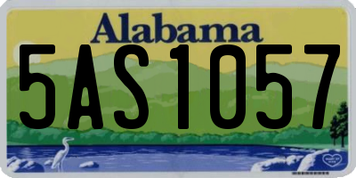 AL license plate 5AS1057