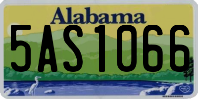 AL license plate 5AS1066